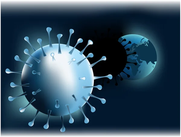 Vírus da gripe — Vetor de Stock