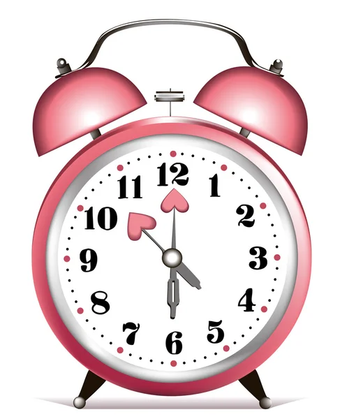 Gráfico vectorial Rosa reloj despertador Imagen vectorial Rosa reloj
