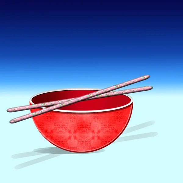 Rice bowl — Stock Vector
