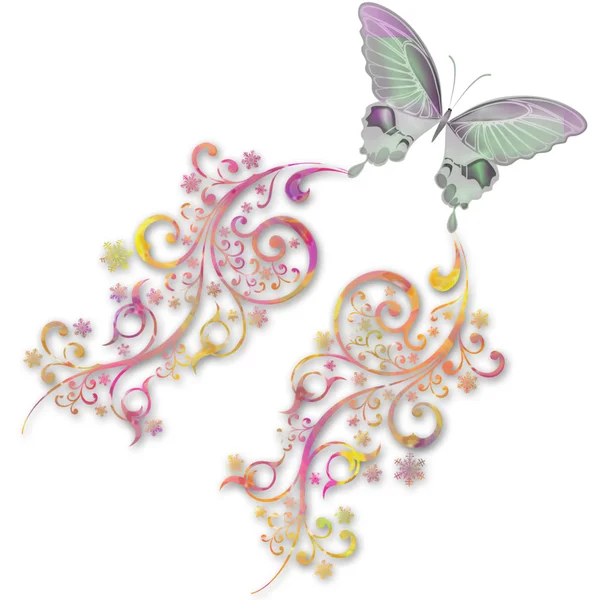 美しい蝶 — ストックベクタ