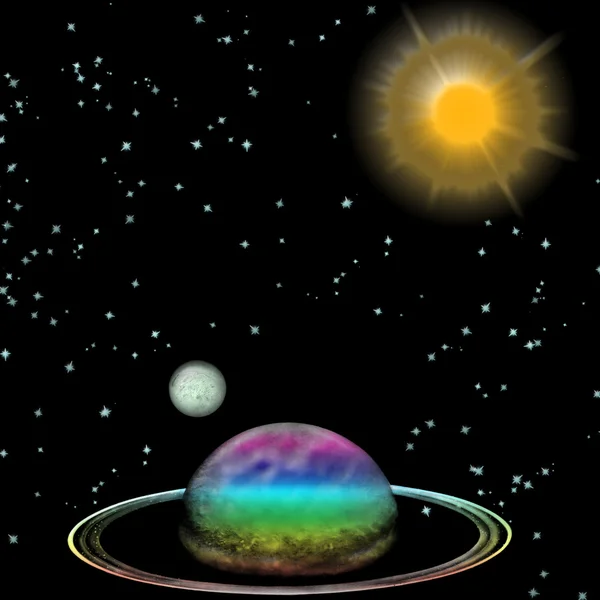 Красочная планета — стоковый вектор
