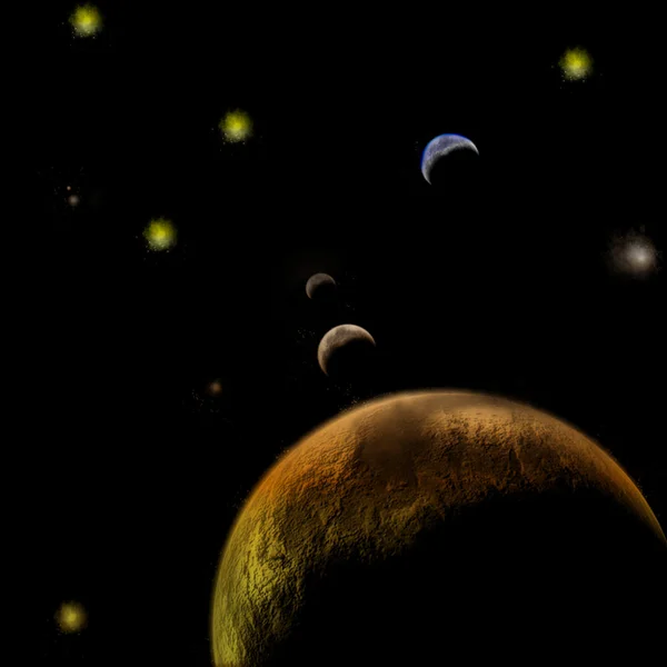 Барвистої планеті — стоковий вектор
