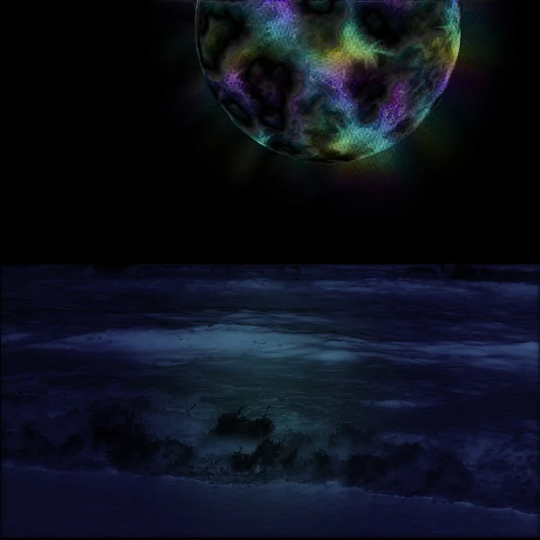 Planète colorée — Image vectorielle