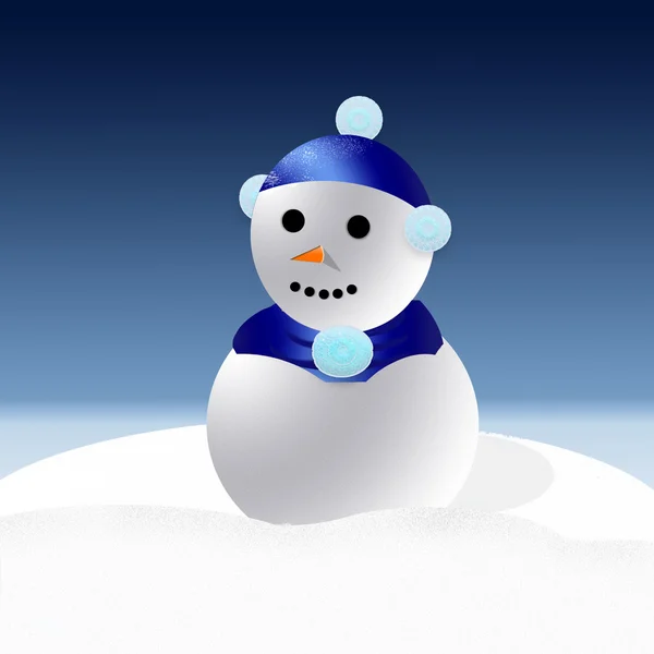 Bonhomme de neige — Image vectorielle