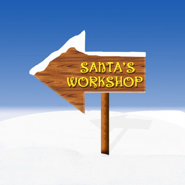 Santa's workshop — Stockvector