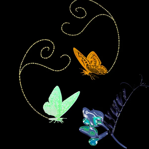 Fond papillon — Image vectorielle