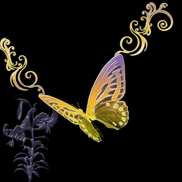 Метелик фон — стоковий вектор