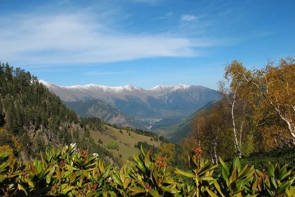 Autumn in mountains of caucasus — Stock Photo, Image