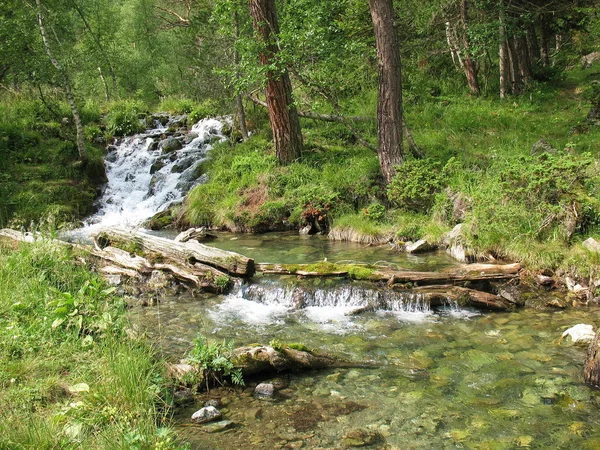 Stream w górach — Zdjęcie stockowe