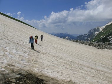 turist Dağları'nda grup