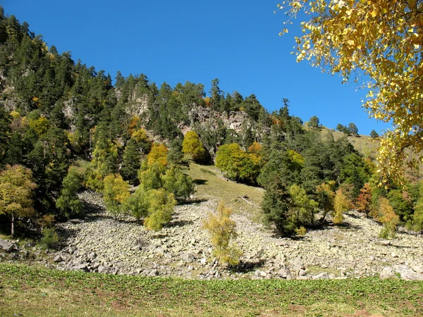 Outono nas montanhas do Cáucaso — Fotografia de Stock