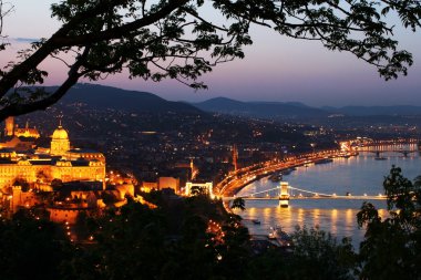 Budapest city panorama clipart