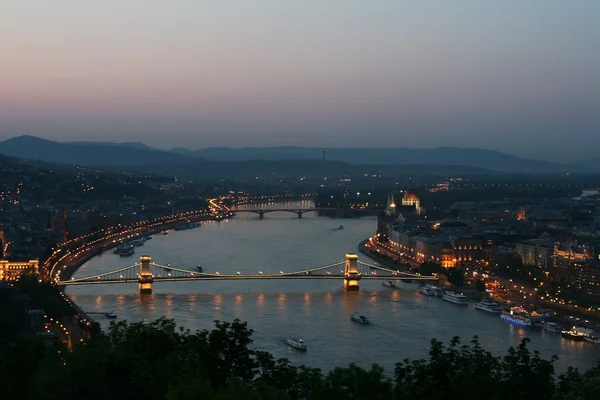 Boedapest stad panorama — Stockfoto