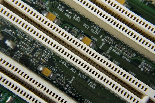 Obwodu płyty głównej komputera — Zdjęcie stockowe