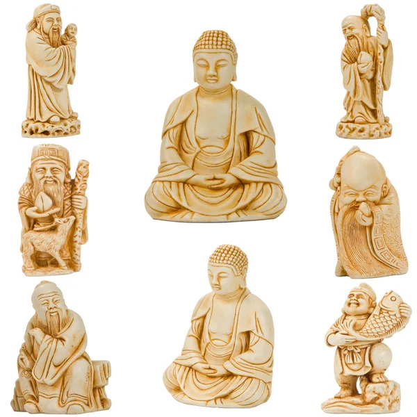 Buddha s přáteli — Stock fotografie