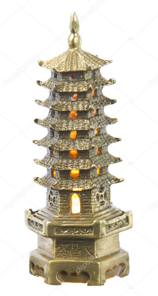 Chinese Temple. Isolated