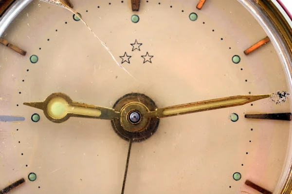 Detalhe relógio velho — Fotografia de Stock