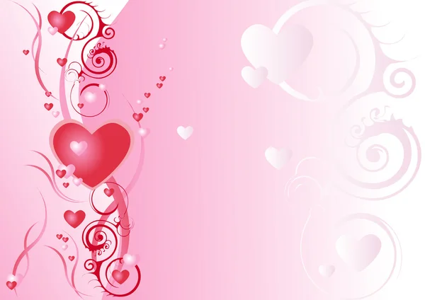 Abstrato fundos arte ornamentado amor ros — Fotografia de Stock
