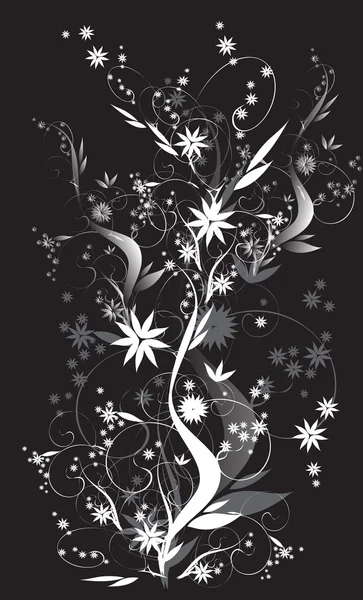Black ornate illustration — Stock Photo, Image