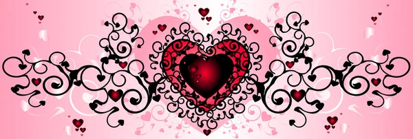 Сердце любви Валентина — стоковое фото