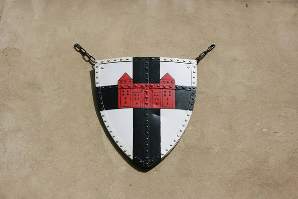 Medieval knight's shield — Stock Photo, Image