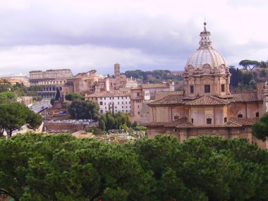 Panorama of Rome clipart