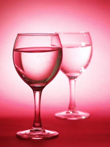 stock image Two glass with water