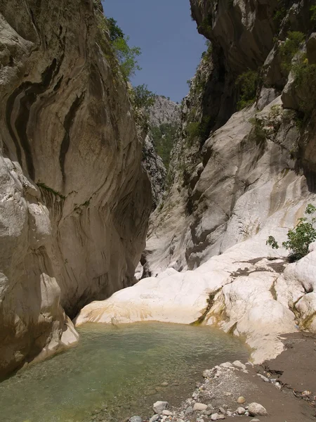 Cañón del río de montaña — Foto de Stock