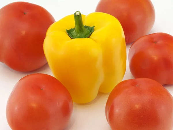 Tomate et poivrons — Photo