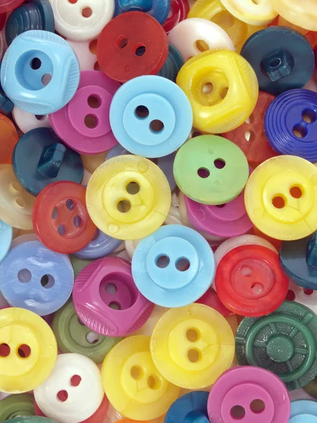 Makro renkli düğmeler — Stok fotoğraf