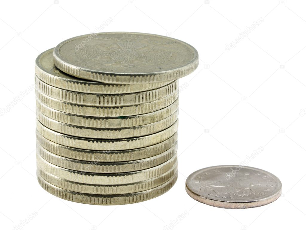 Column of coins