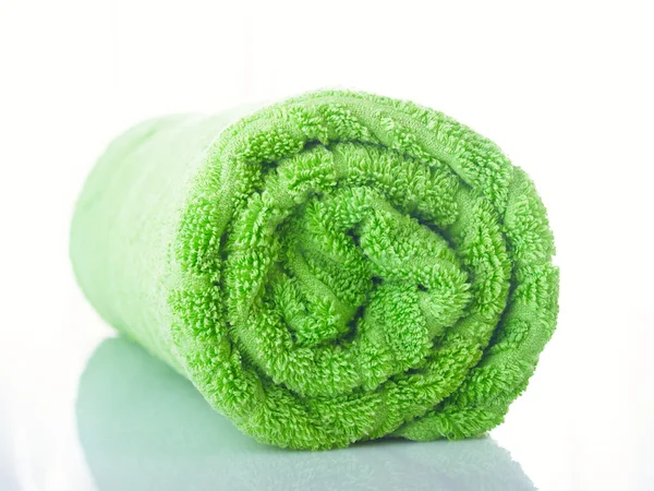 Asciugamano verde — Foto Stock