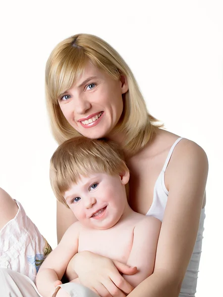 Retrato de mamá con el hijo —  Fotos de Stock