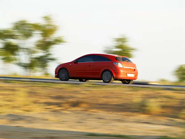 stock image Fast car moving with motion blur