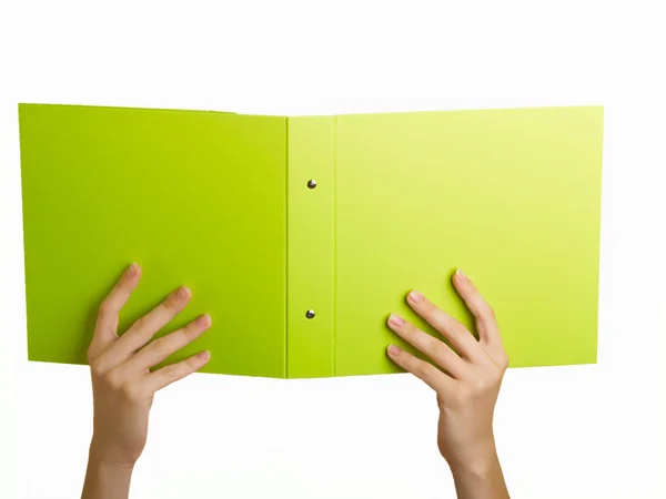 Зеленая папка — стоковое фото