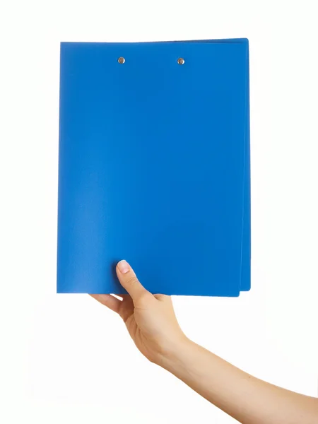 Blue folder — Stock Photo, Image