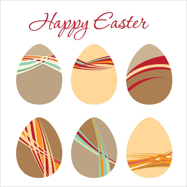 Modern, díszített húsvéti tojás — Stock Vector