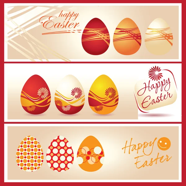 Színes húsvéti tojás — Stock Vector