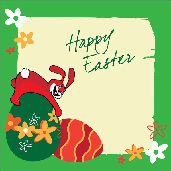 Bannières de Pâques avec lapins — Image vectorielle