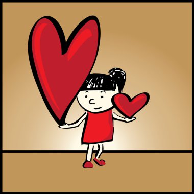 Who loves you more? clipart