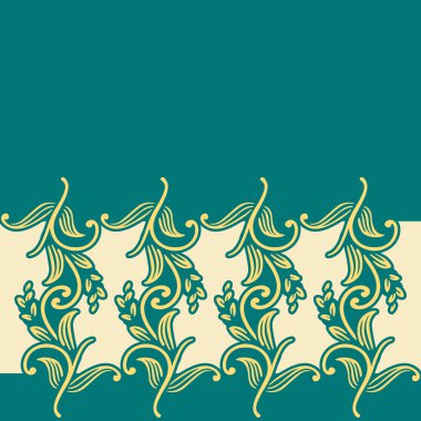 Klasik doğa desen, tebrik kartı