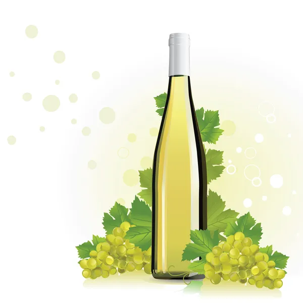 Illustrazione vettoriale della bottiglia di vino — Vettoriale Stock