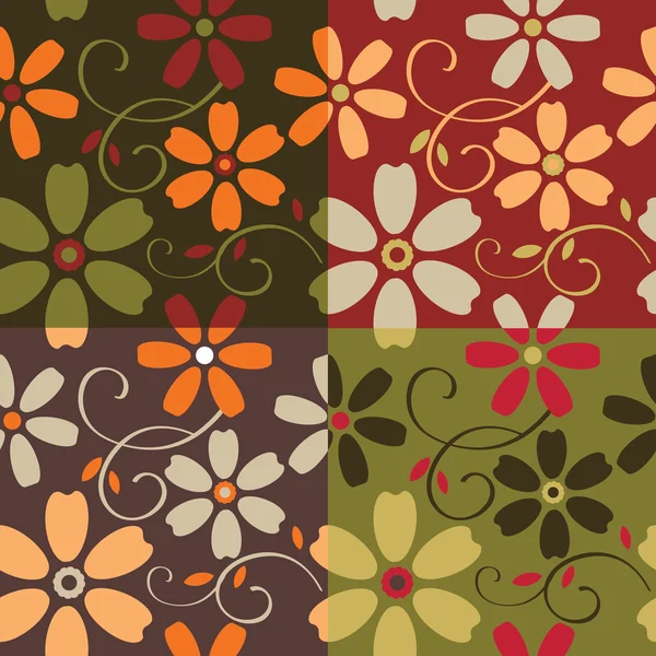 Абстрактный фон с цветами — стоковый вектор