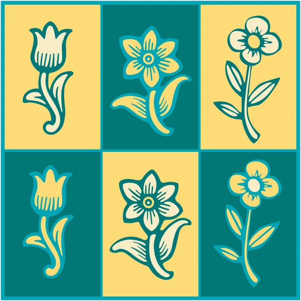 Барвистих фонів квіткові — стоковий вектор