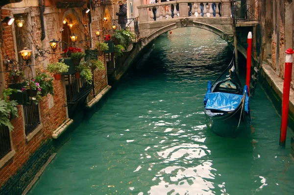 Romantische restaurant in Venetië — Stockfoto