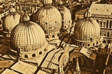 Old photo - St. Mark's Basilica clipart