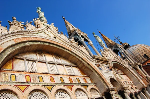 San Marco basiliek detail, Venetië — Stockfoto