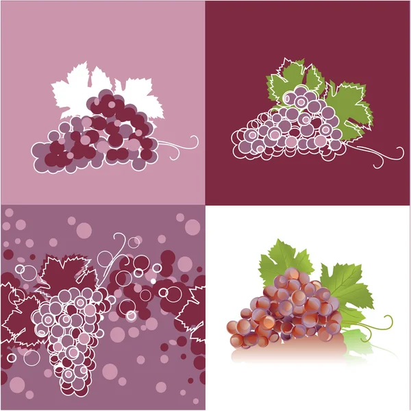 Uva, fundo abstrato com uvas —  Vetores de Stock