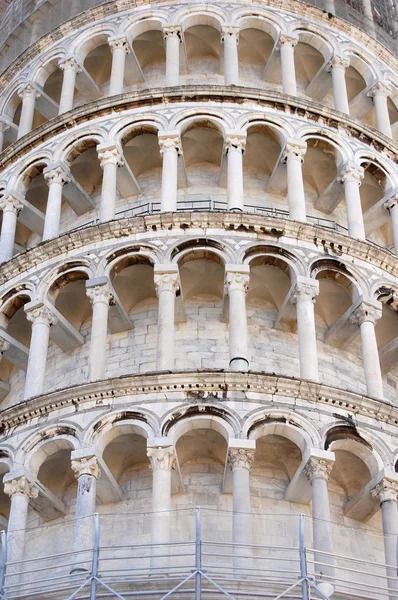 Pisa torre pendente dettaglio, Italia — Foto Stock