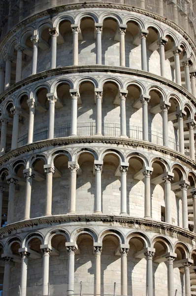 Pisa schiefer turm detail, italien — Stockfoto